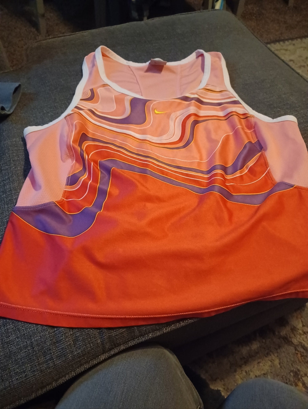 Dri Fit Nike Women's Coral, Pink & Purple Performance Tank